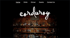 Desktop Screenshot of corduroyrestaurant.com